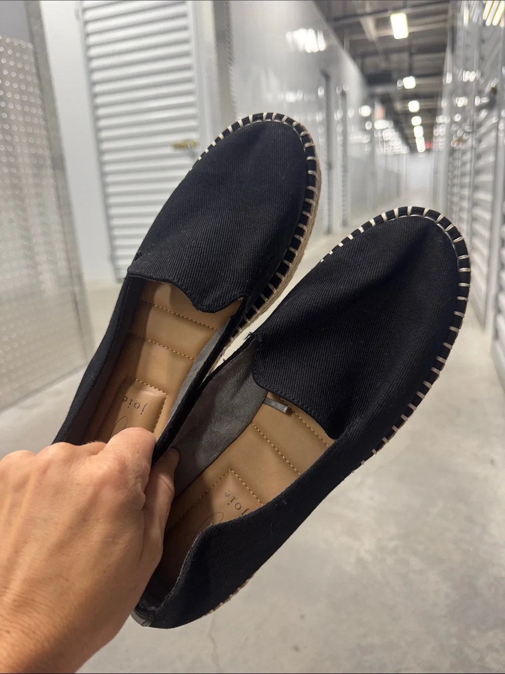 Joie Cara Espadrille Slip On Shoes in Black 8